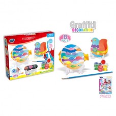 Набор для раскрашивания рыбки и птички с глиной BabyToys 868-D26