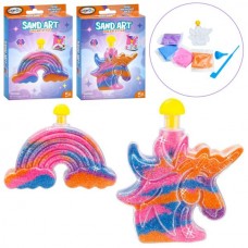 Набір для творчості з піском BabyToys 8941 колба і декор 4 кольори