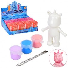 Набір для творчості BabyToys єдиноріг з фарбами 3 кольори, пластик 8,5 см