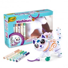 Набор для творчества Crayola Washimals Котик-великан с фломастерами 5 шт. 74-7518 
