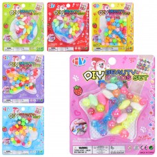 Набор для творчества с бисером и нитями BabyToys HY190-O27-028, микс цветов