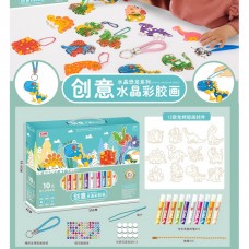 Набір для творчості браслетів динозаври з фарбами BabyToys KG8111