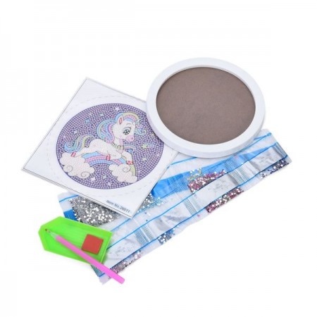 Алмазная мозаика Единорог с рамкой BabyToys LY26011-13-71