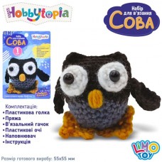 Набор для вязания Сова Limo Toy M5865RU с крючком и пряжей для детей от 4 лет