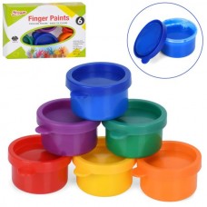 Краски для рисования пальцами BabyToys MK 5742, 6 цветов Краски для рисования пальцами BabyToys MK 5742, 6 цветов
