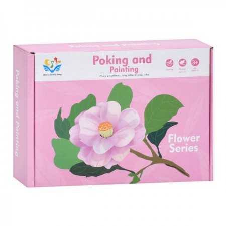 Набор для творчества цветы из ткани с трафаретами BabyToys P5-75A-B