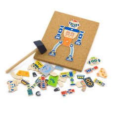 Набор для творчества Viga Toys Деревянная аппликация Робот Набор для творчества Viga Toys Деревянная аппликация Робот