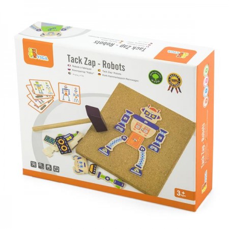 Набір для творчості Viga Toys Дерев'яна аплікація Робот Набір для творчості Viga Toys Дерев'яна аплікація Робот