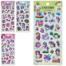 Наклейки для творчества единорог BabyToys YG0326, набор 20 штук Наклейки для творчества единорог BabyToys YG0326, набор 20 штук