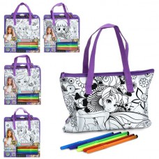 Сумка-раскраска BabyToys Z186-4A с фломастерами 5 видов