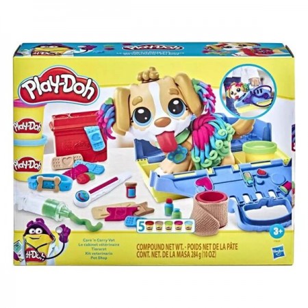 Набір ігровий із пластиліном Play-Doh Прийом у ветеринара F3639 Набір ігровий із пластиліном Play-Doh Прийом у ветеринара F3639