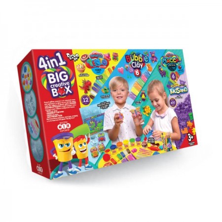 Набор креативного творчества ДАНКО ТОЙС "4в1 BIG CREATIVE BOX" укр BCRB-01-01U