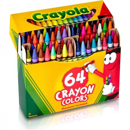 Набор восковых мелков Crayola Crayons 64 цвета 52-6448 Набор восковых мелков Crayola Crayons 64 цвета 52-6448