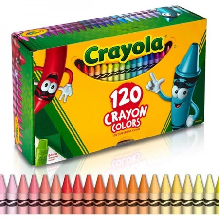 Набор восковых мелков Crayola Crayons с точилкой 120 цветов 52-6920
