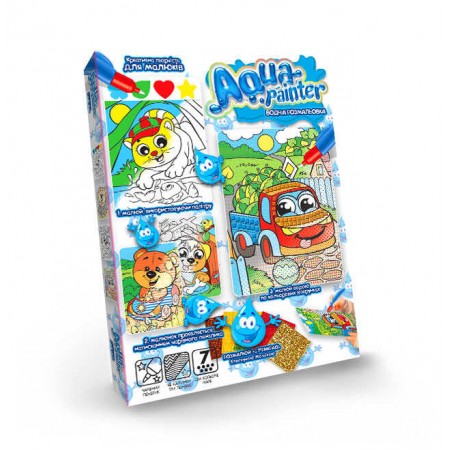 Водна розмальовка Danko Toys AQP-01 для дітей від 4 років Водна розмальовка Danko Toys AQP-01 для дітей від 4 років