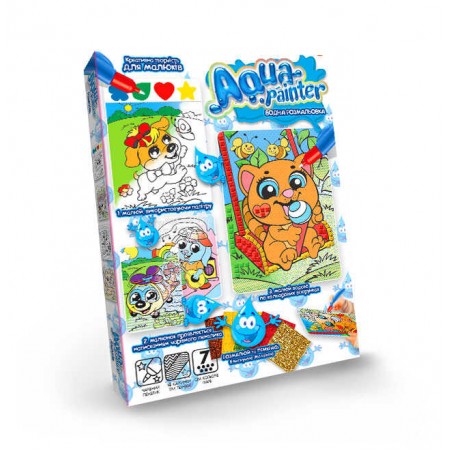 Водна розмальовка Danko Toys AQP-01 для дітей від 4 років Водна розмальовка Danko Toys AQP-01 для дітей від 4 років