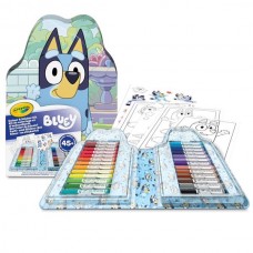 Переносной набор для рисования Crayola Bluey с фломастерами и раскрасками. 04-0784 