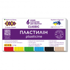 Пластилин CLASSIC 6 цветов, 120г, KIDS Line Пластилин CLASSIC 6 цветов, 120г, KIDS Line