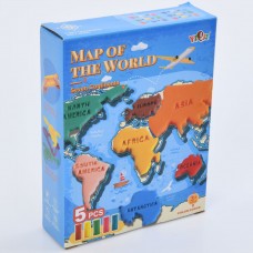 Пластилин BabyToys MK 5051 континенты 5 цветов Пластилин BabyToys MK 5051 континенты 5 цветов