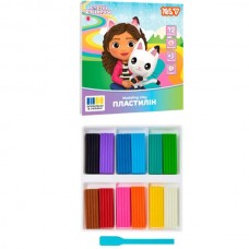 Пластилин Yes, 12 цв., 240г "Gabby Dollhouse" Пластилин Yes, 12 цв., 240г "Gabby Dollhouse"