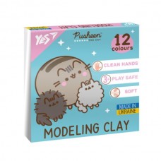 Пластилін Yes, 12 кол., 240г "Pusheen" Пластилін Yes, 12 кол., 240г "Pusheen"