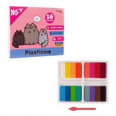 Пластилин Yes, 16 цв., 320г "Pusheen" Пластилин Yes, 16 цв., 320г "Pusheen"