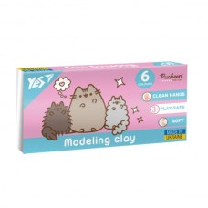 Пластилин Yes, 6 цв., 120г "Pusheen" Пластилин Yes, 6 цв., 120г "Pusheen"