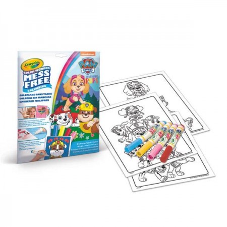 Раскраска Crayola Color Wonder Щенячий патруль 18 стр. и 4 фломастера 75-2814-M