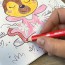 Раскраска Ses Creative 3 в 1 Волшебный мир 13 стр. 00117S Раскраска Ses Creative 3 в 1 Волшебный мир 13 стр. 00117S