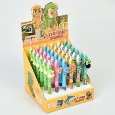 Шариковая ручка BabyToys MK 5874 с монстром, синяя, набор 36 шт