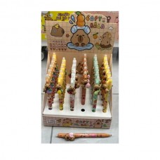 Гелева ручка BabyToys MK 5875 з капібарою синя, набір 36 шт Гелева ручка BabyToys MK 5875 з капібарою синя, набір 36 шт