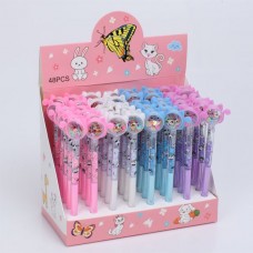 Гелева ручка BabyToys MK 5877 з котиком, набір 48 штук Гелева ручка BabyToys MK 5877 з котиком, набір 48 штук