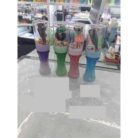 Слайм BabyToys двокольоровий с пенопластовыми шариками, набор 6 штук
