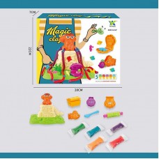 Тесто для лепки BabyToys 145651 с 5 цветами и формочками