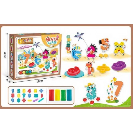 Тесто для лепки BabyToys 5829 C, 4 цвета, 16 форм