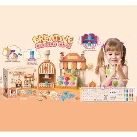 Тесто для лепки BabyToys 8904 с 12 цветами и формами