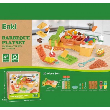 Тісто для ліплення BabyToys EK 6038, 4 кольори з інструментами
