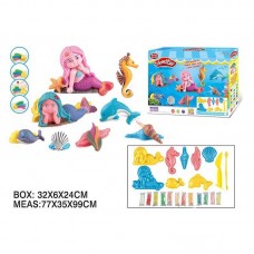 Тесто для лепки BabyToys 12 цветов с формами и инструментами