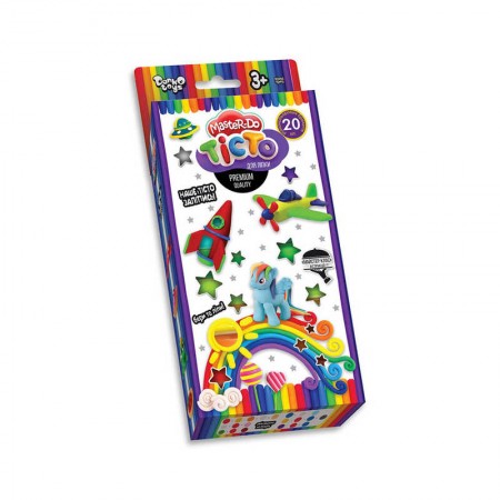 Тесто для ліплення Danko Toys Master Do 20 кольорів по 20г