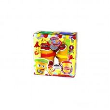 Тесто для лепки Master Do Danko Toys 4 банки разные цвета