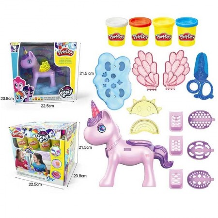 Тісто для ліплення BabyToys з формочками та аксесуарами 4 кольори