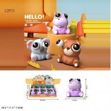 Антистресс тварини BabyToys 6622 набір 12 штук різні кольори Антистресс тварини BabyToys 6622 набір 12 штук різні кольори