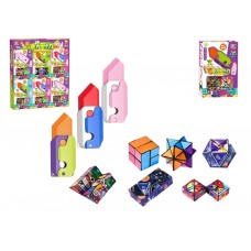 Головоломка магический куб с ножом Carrot Puzzle 597-71A, трансформер, микс цветов