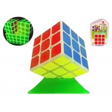 Кубик Рубика люминесцентный Magic Cube 3x3, 5,6 см, светящийся в темноте 858-B25