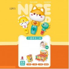 Детские свистки BabyToys QY 613 набор 12 штук разноцветные