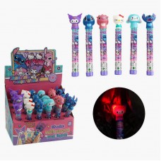 Светящаяся палочка BabyToys 21 см с пищалкой разные цвета