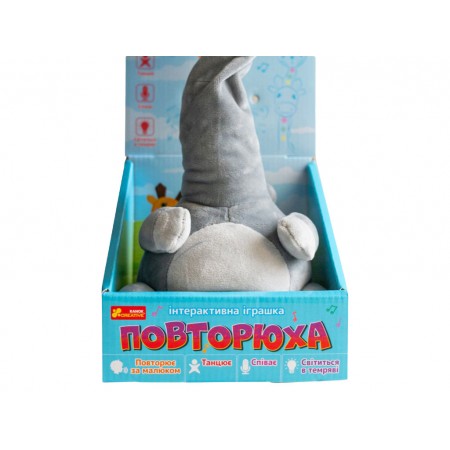 Игрушка интерактивная звуковая "Котик-повторюха, с подсветкой и мелодиями, Ranok Creative 10100755У Игрушка интерактивная звуковая "Котик-повторюха, с подсветкой и мелодиями, Ranok Creative 10100755У