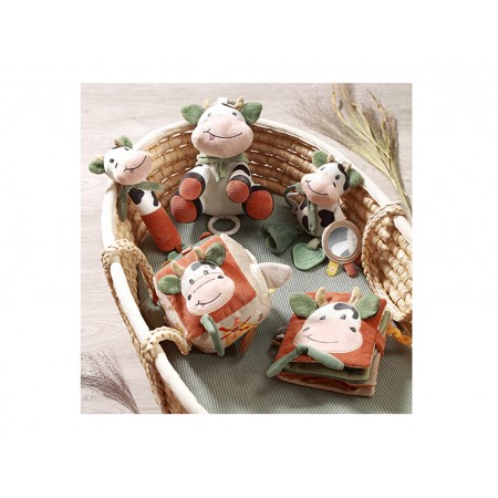 Игрушка сенсорная куб Коровка Бинго 11х11 см, Babyono 1689 Игрушка сенсорная куб Коровка Бинго 11х11 см, Babyono 1689