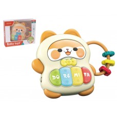 Музыкальное пианино корги Baby Toys, 15 см, светится и звучит 5804