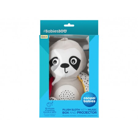 Плюшевый музыкальный ленивец с проектором BabiesBoo, Canpol babies 68/100 Плюшевый музыкальный ленивец с проектором BabiesBoo, Canpol babies 68/100